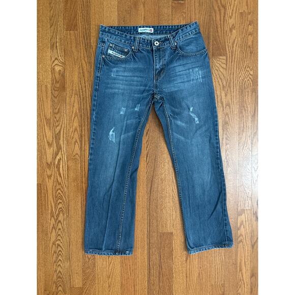 Diesel Industries Men's 32 x 30 Blue Strait Leg Jeans- EUC - Picture 1 of 10